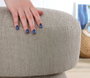 Atelier Del Sofa Endor 7457 Puf tapizado en algodón y lino, 45x48cm